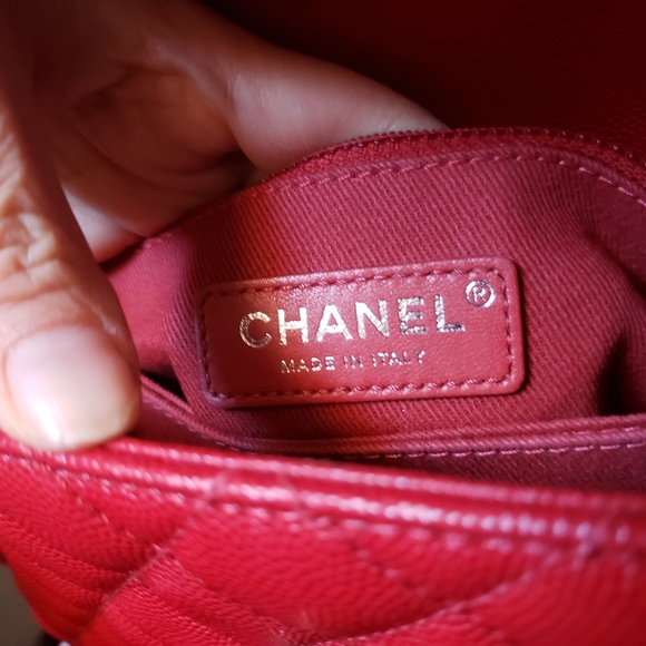 Chanel coco handle red caviar ruthenium hardware mini bag - Picture 6 of 14